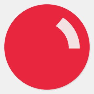 Autocollant rouge rougeoyant de nez de Noël drôl