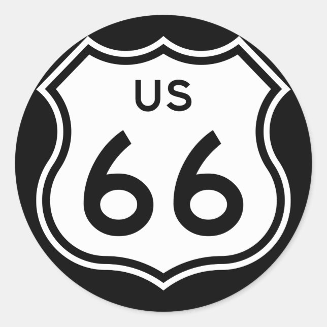Autocollant Route 66 (Devant)