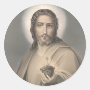 Autocollant Sacré-Cœur de Jésus