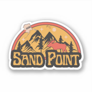 Autocollant Sand Point, Alaska