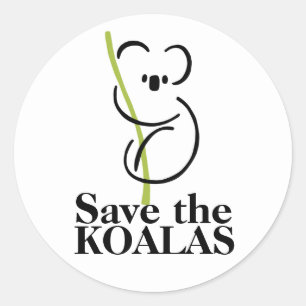 Autocollant Sauvez les Koalas