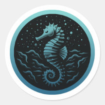 Autocollant Seahorse