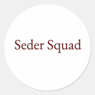 Autocollant Seder Squad, Autocollant Pâque juive,