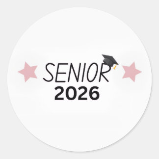 Autocollant Senior 2026 Diplômé pour la promotion