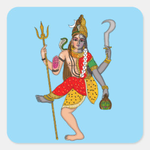 Autocollant Shiva Kali