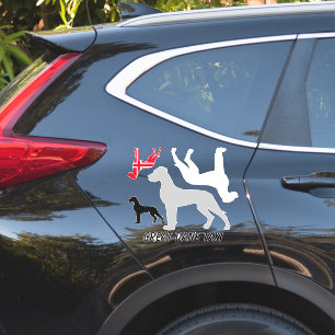 Autocollant silhouette de Dogue Allemand