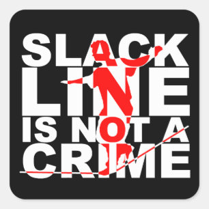 Autocollant Slack Line N'Est Pas Un Crime