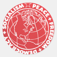 Autocollant socialiste