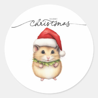 AUTOCOLLANT SOURIS JOYEUX NOËL