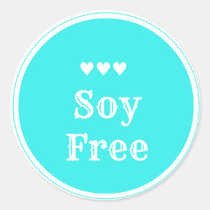 Autocollant Soy Free