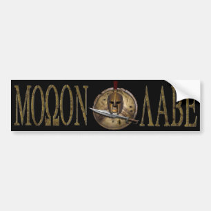 Autocollant spartiate de Bmpr d'épée de Molon Labe