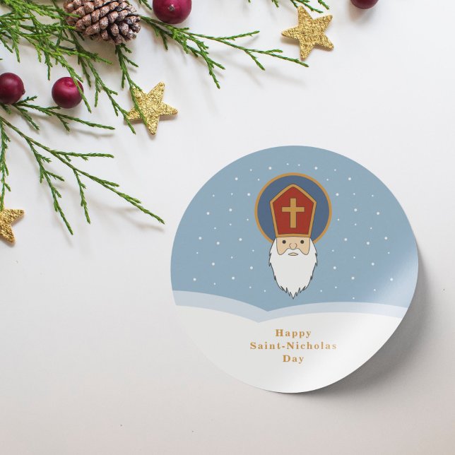 Autocollant St-Nicolas (St Nicholas Day Sticker)