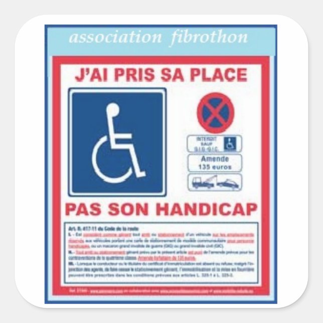 autocollant stationnement2 (Devant)