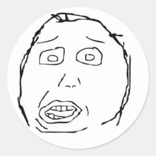 Autocollant stupide de visage