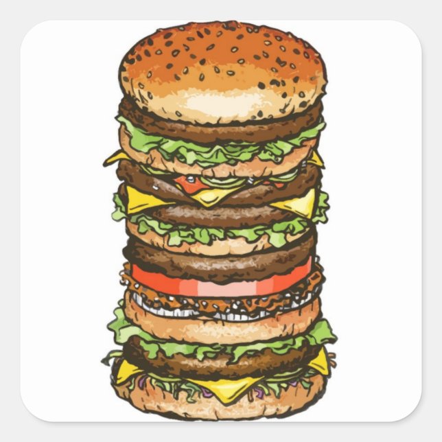 Autocollant Super Burger (Devant)