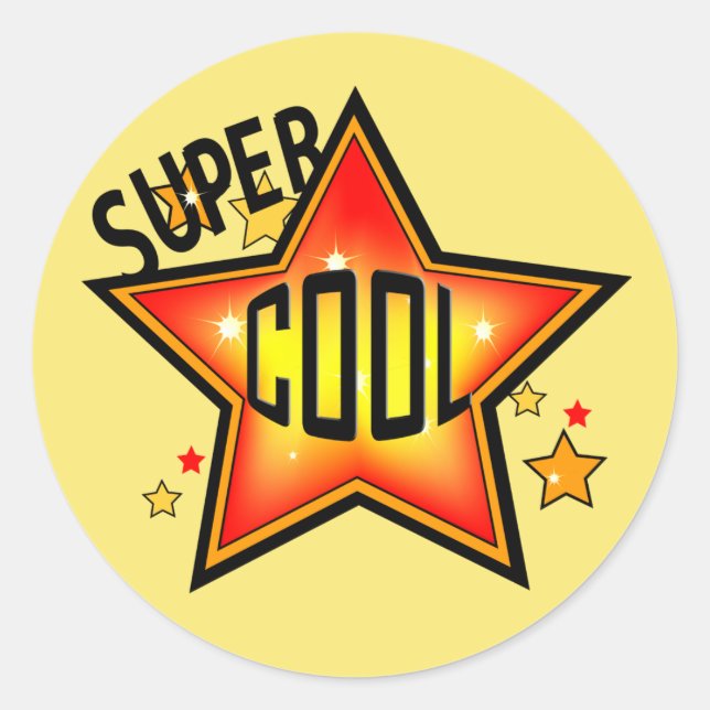 Autocollant Super Cool Shinning Star Award (Devant)
