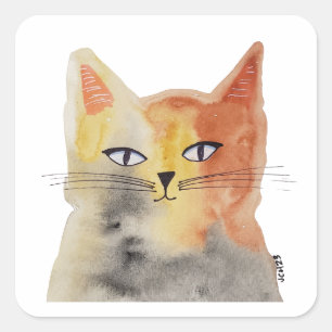 Autocollant super d'aquarelle