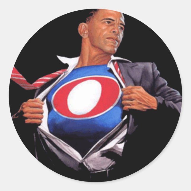 Autocollant Super Obama (Devant)