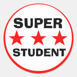 Autocollant Super Student School