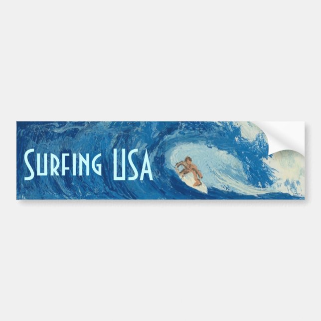 Autocollant surfant de surfer d'art de surf (Devant)