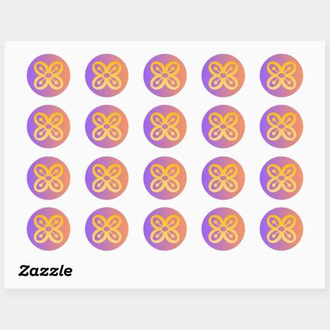 Autocollant symbole Adinkra (abondance) (Feuille)