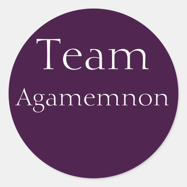 Autocollant Team Agamemnon (Devant)