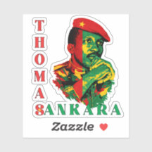 Autocollant Thomas Sankara – Révolutionnaire panaf