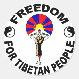 autocollant tibet libre