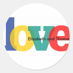 Autocollant transparent d'amour