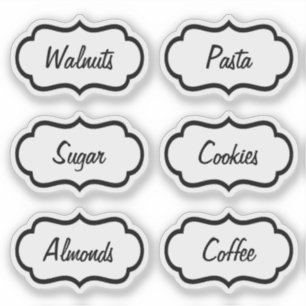 Autocollant transparent pour la cuisine