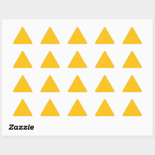 Autocollant triangle jaune de Murugi Co.