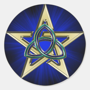 Autocollant Triquetra Pentagram