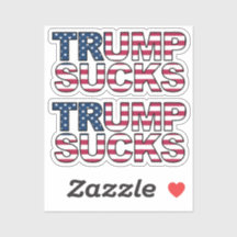 autocollant "Trump Sucks" à l'américaine