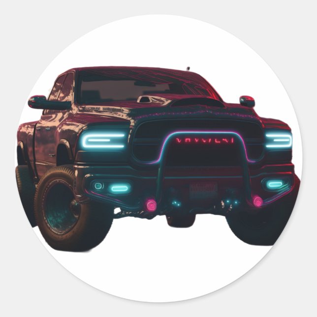 Autocollant TRX Neon Truck (Devant)