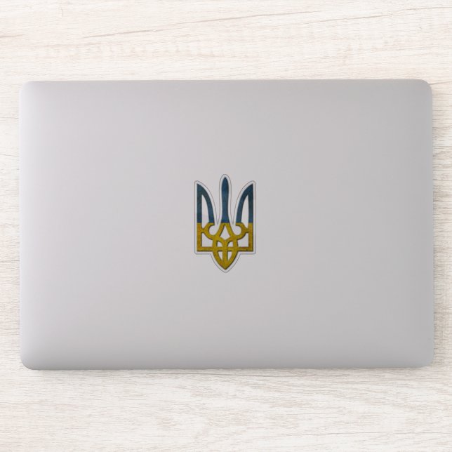 Autocollant ukrainien Tryzub (Ordinateur)