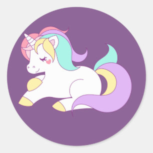 Autocollant Unicorn dormant
