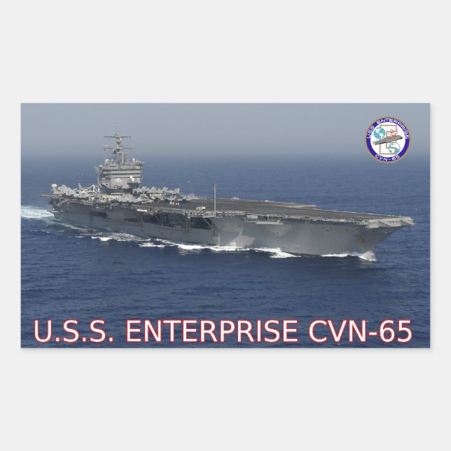 Autocollant USS Enterprise CVN-65 (Devant)