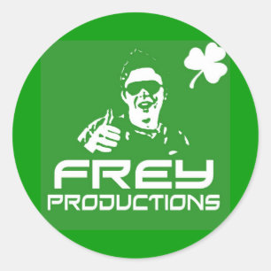 Autocollant vert Frey Productions