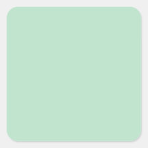 Autocollant vert menthe minimaliste