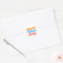 Autocollant Vibes Positives Uniquement