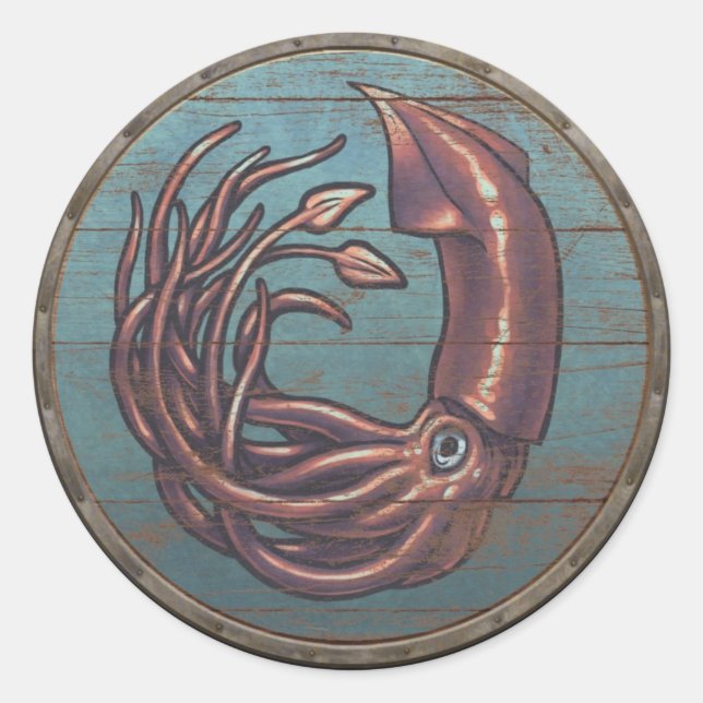 Autocollant Viking Shield - Kraken (Devant)