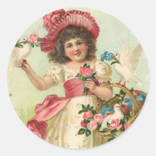 Autocollant vintage d'anniversaire