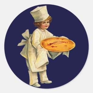 Autocollant vintage de cuisinier