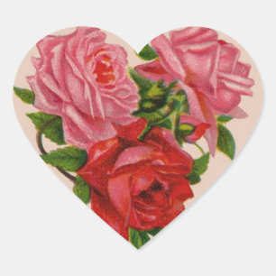 Autocollant vintage de la Saint Valentin
