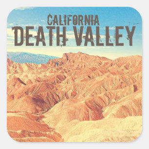 Autocollant vintage Death Valley California Desert