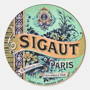 Autocollant vintage d'étiquette
