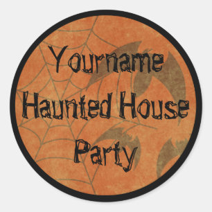 Autocollant Vintage Haunted House
