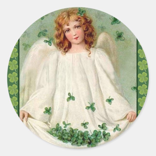 Autocollant vintage Irish Angel (Devant)