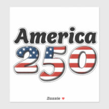 Autocollant vinyle America 250 8" x 8"