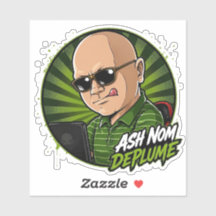 Autocollant vinyle Ash Nom DePlume